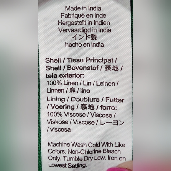 J Crew Kelly Green Sleeveless Washable Linen Dress NWT - Picture 8 of 8